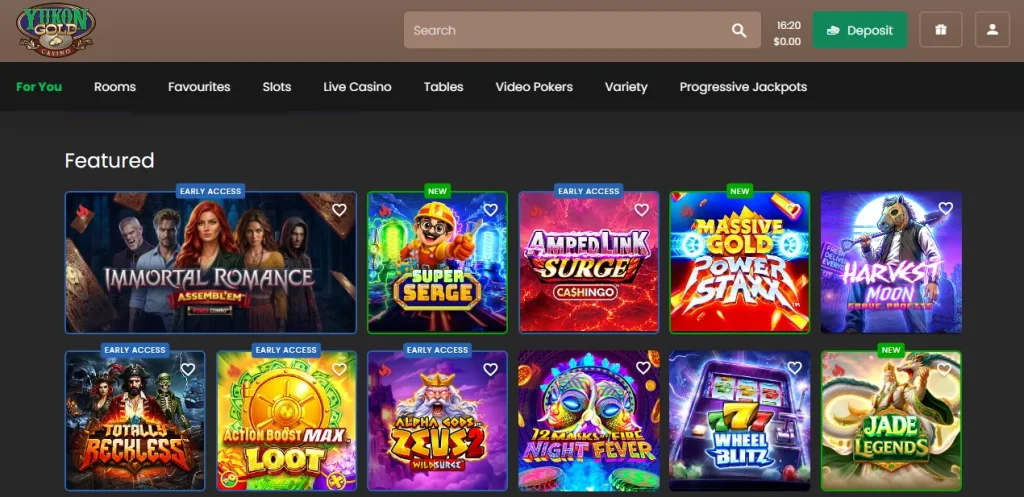 Yukon Gold Casino Official Gambling Platform